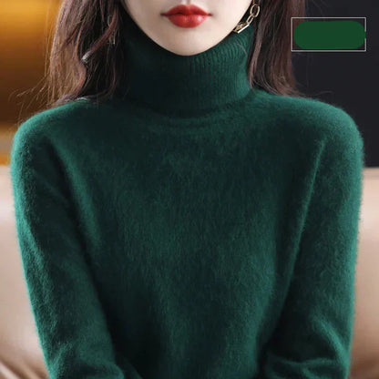 Luxury Soft Cashmere Crew Neck Winter Sweater