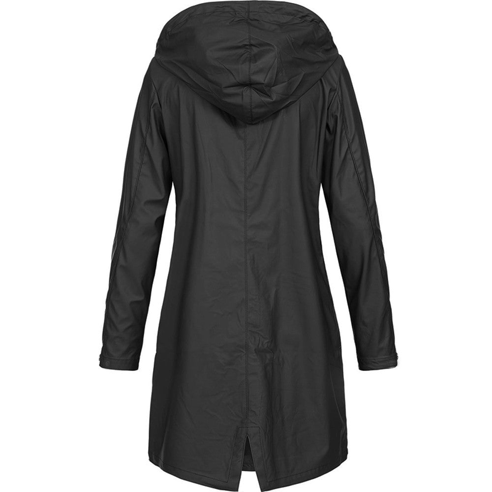 Hooded Mid-Length Ladies Coat | Long