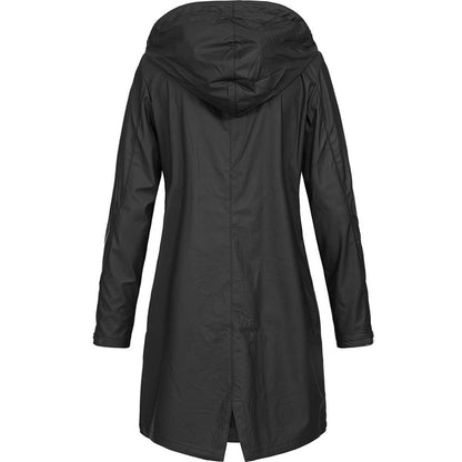 Women's Fleece Hooded Coat Jacket - BritishElegance