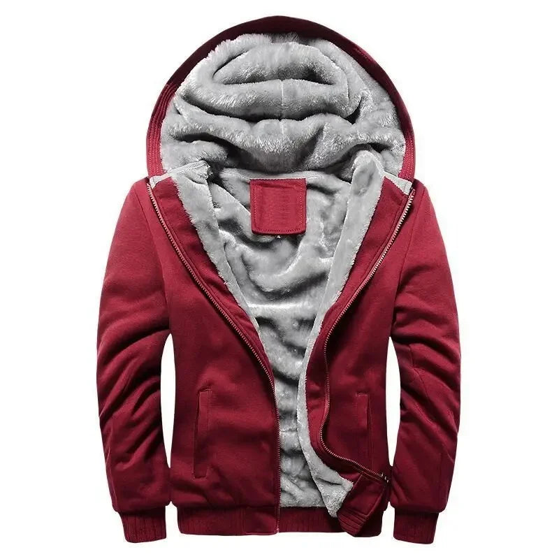 Cevori Hooded Design Fleece Quilted Jacket