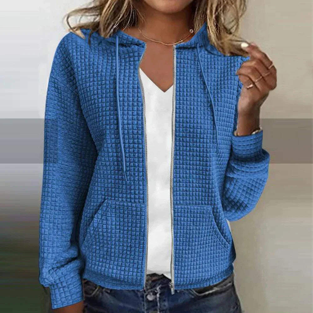 Maelis – Elegant Checkered Blazer Jacket