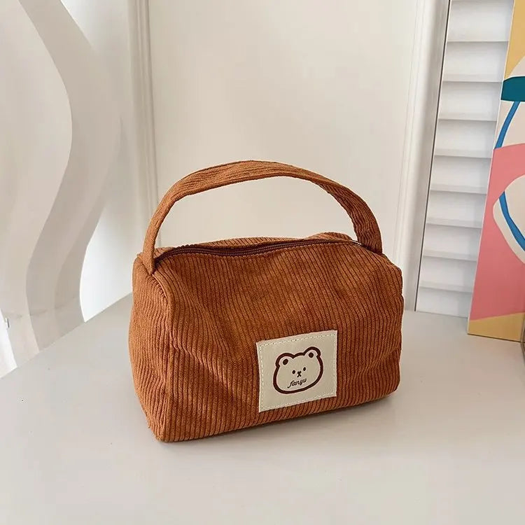 Big Storage Makeup Pouch for Women - Soft Cosmetic Case