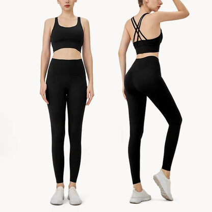Women's Breathable 2 Piece Sports Outfit Yoga Set