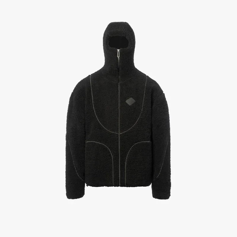 Trendy Blocked Fleece Jacket for Men Women - BritishElegance