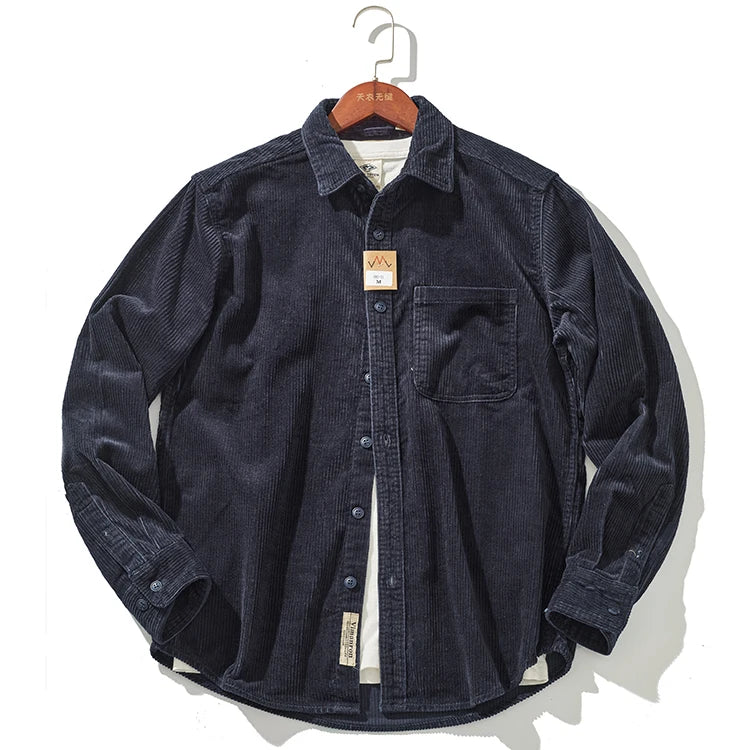 Warm Corduroy Mens Jacket – Fitted Winter Coat