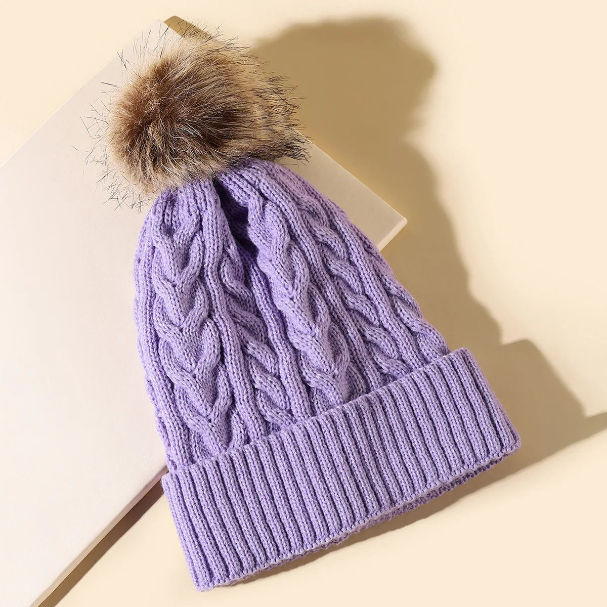 Soft Pom Pom Winter Beanie for Women