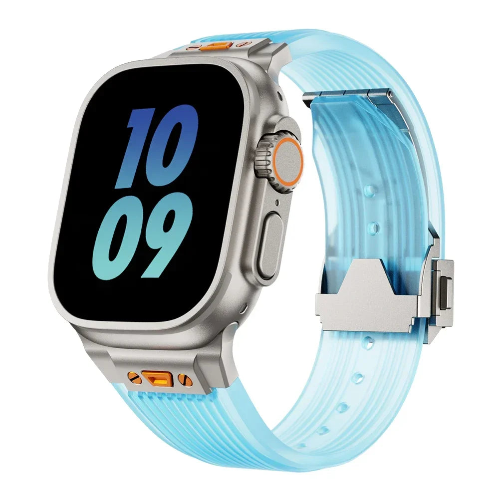 Soft Transparent Apple Watch Band For Daily Wear - BritishElegance