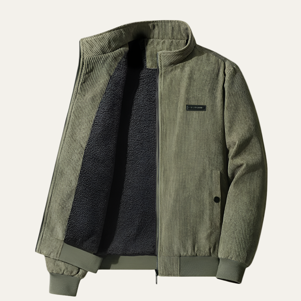 Men’s Textured Zip Up Sport Comfort Jacket