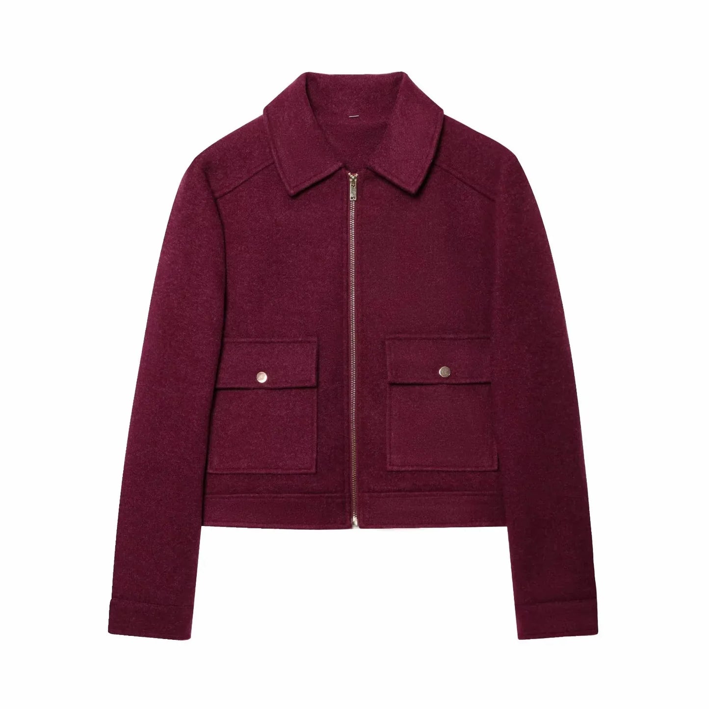 Warm Women's Parka Jacket with Pockets