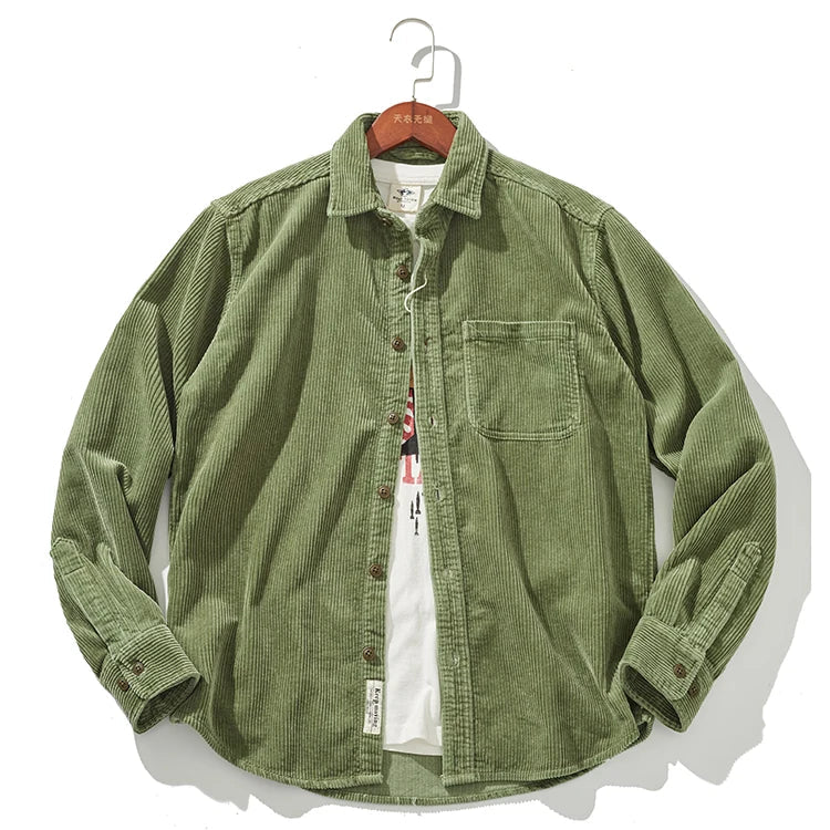 Warm Corduroy Mens Jacket – Fitted Winter Coat