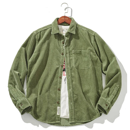 Warm Corduroy Mens Jacket – Fitted Winter Coat