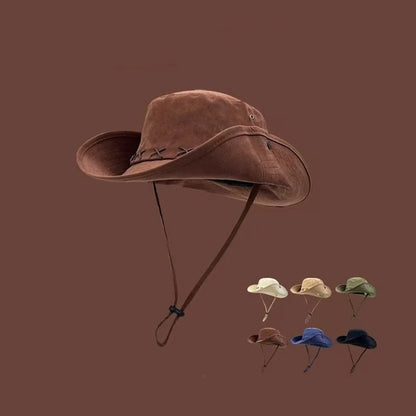 Lightweight Cowboy Hat - Extra Wide Brim Summer Shade - BritishElegance