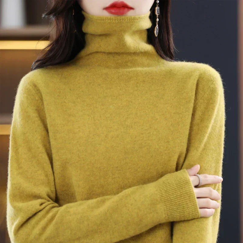 Soft Merino Wool Women's Crew Neck Sweater