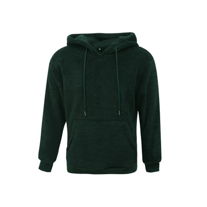 Soft Plush Men's Hooded Sweatshirt
