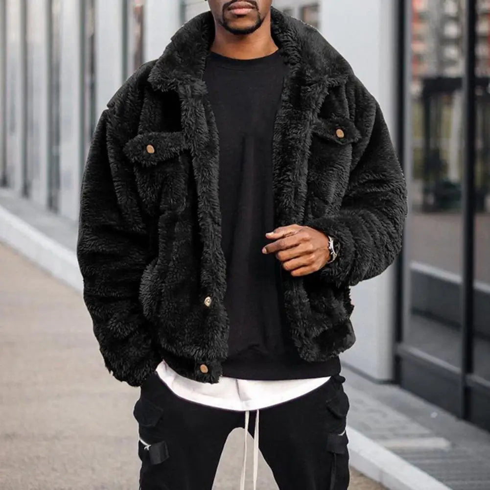 Max – Suede Jacket Man - Stylish Plush | Winter Coat