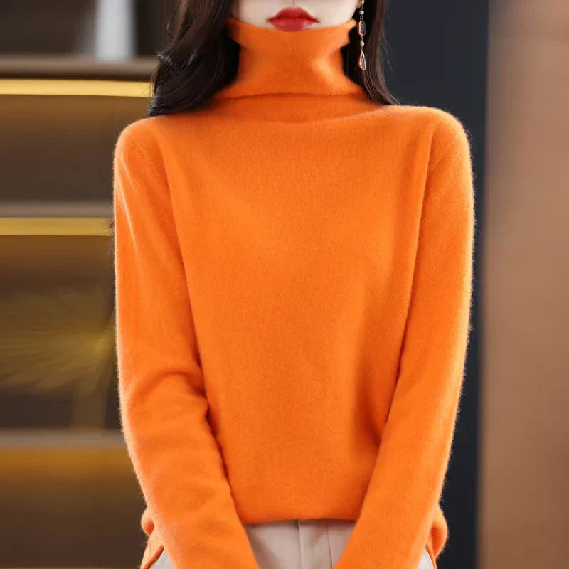 Soft Merino Wool Women's Crew Neck Sweater