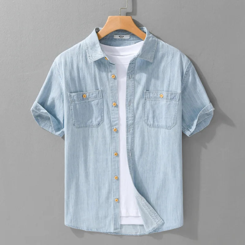 Casual Slim Fit Blue Jeans Shirt