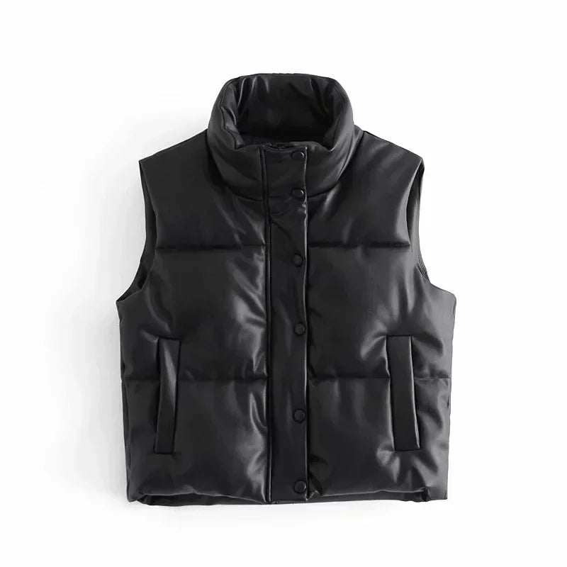 Warm Women's Quilted Down Vest - BritishElegance
