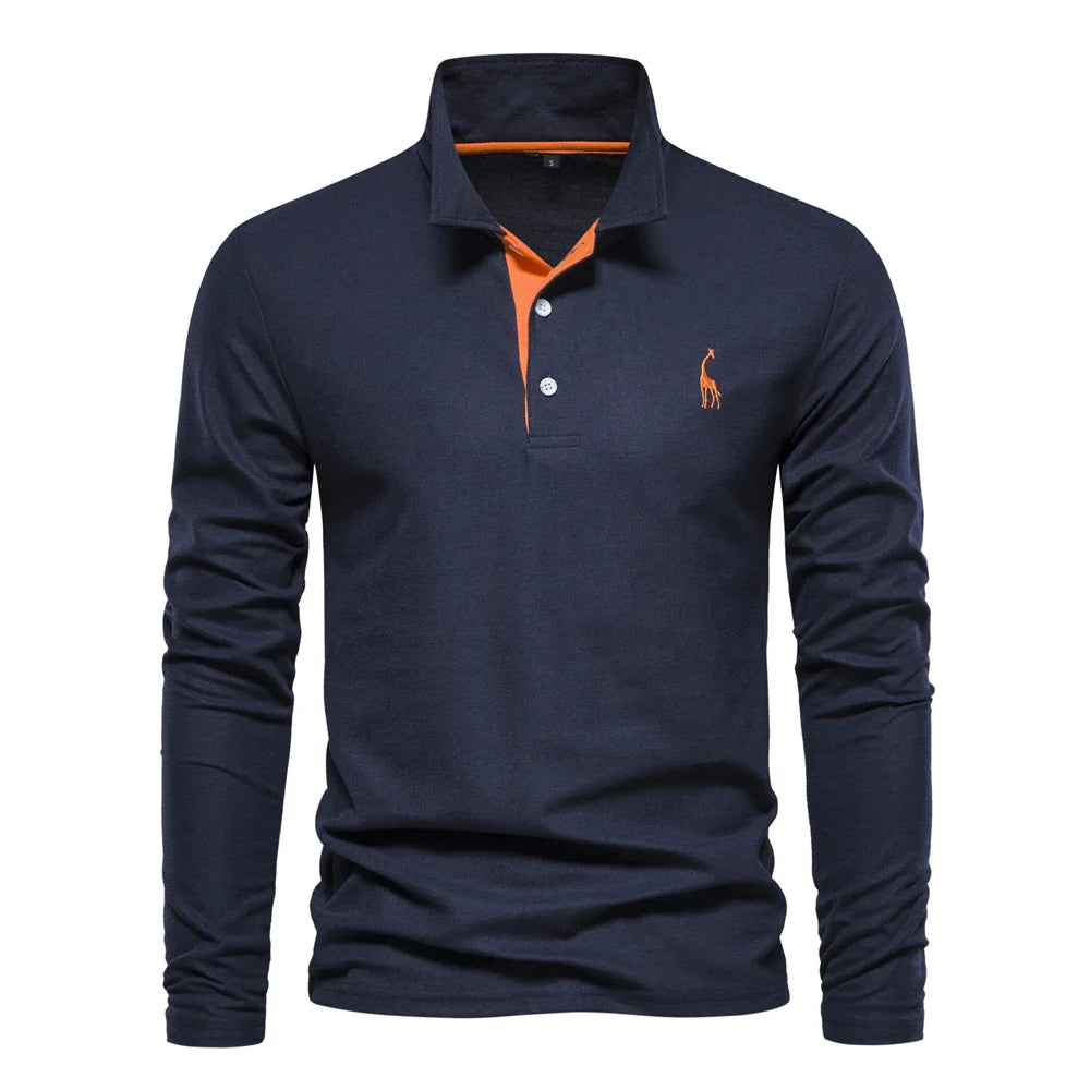 Classic Embroidered Mens Polo Shirt - BritishElegance