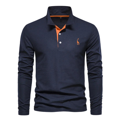 Classic Embroidered Mens Polo Shirt - BritishElegance