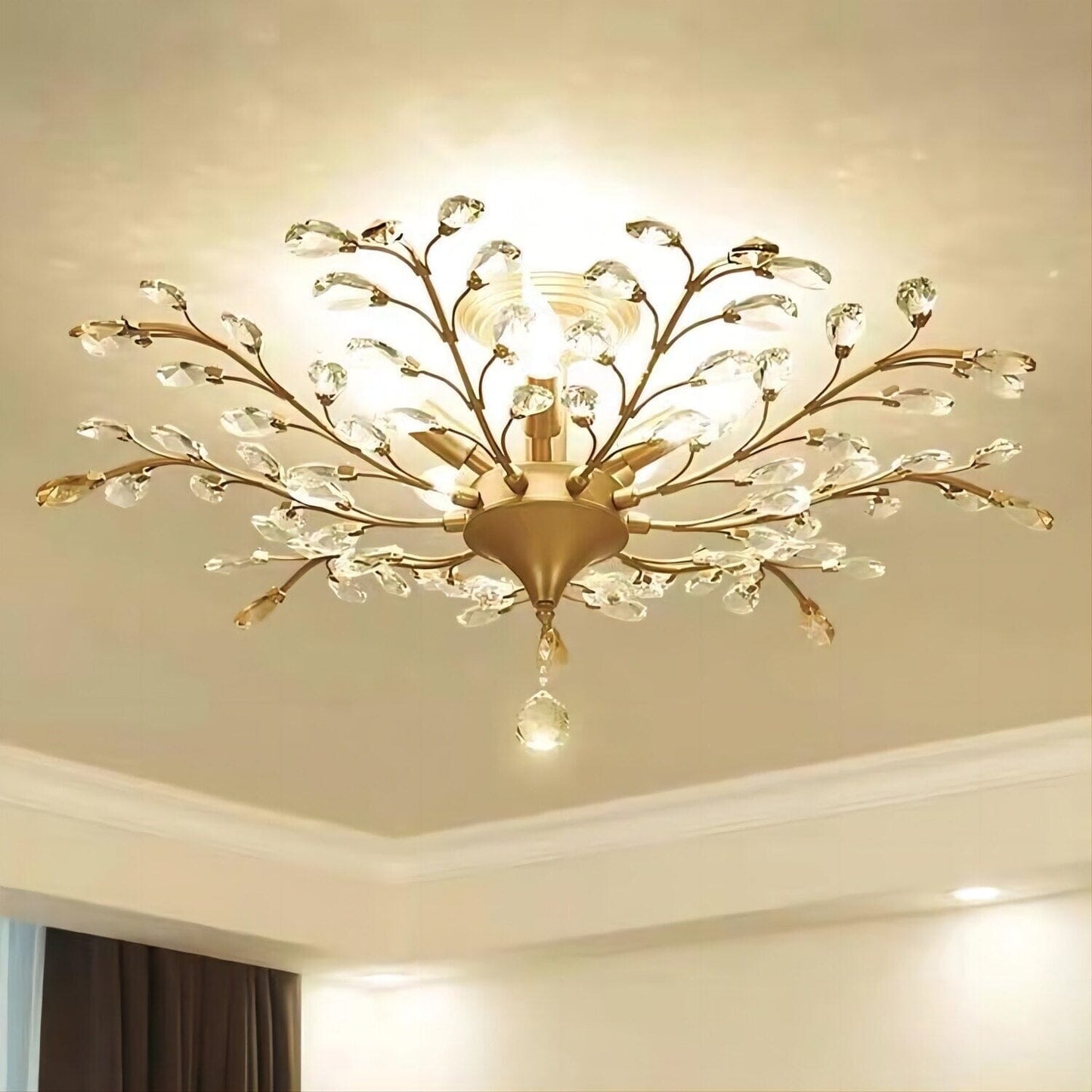 Floral Hanging Light Fixture