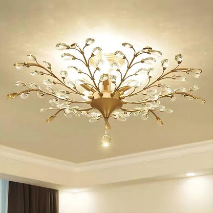 Floral Hanging Light Fixture