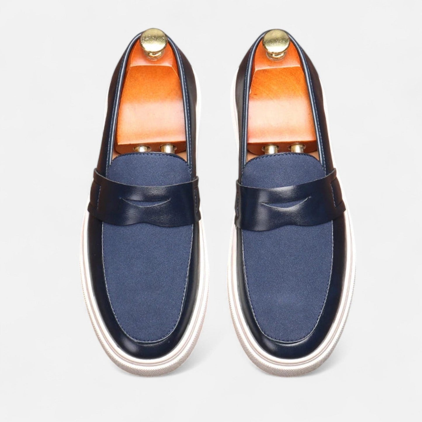 Men’s Hybrid Leather Penny Loafers