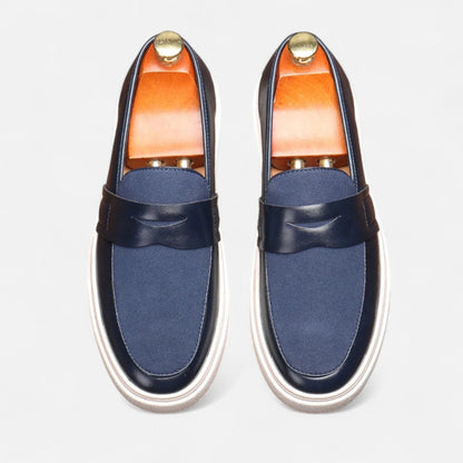 Men’s Hybrid Leather Penny Loafers
