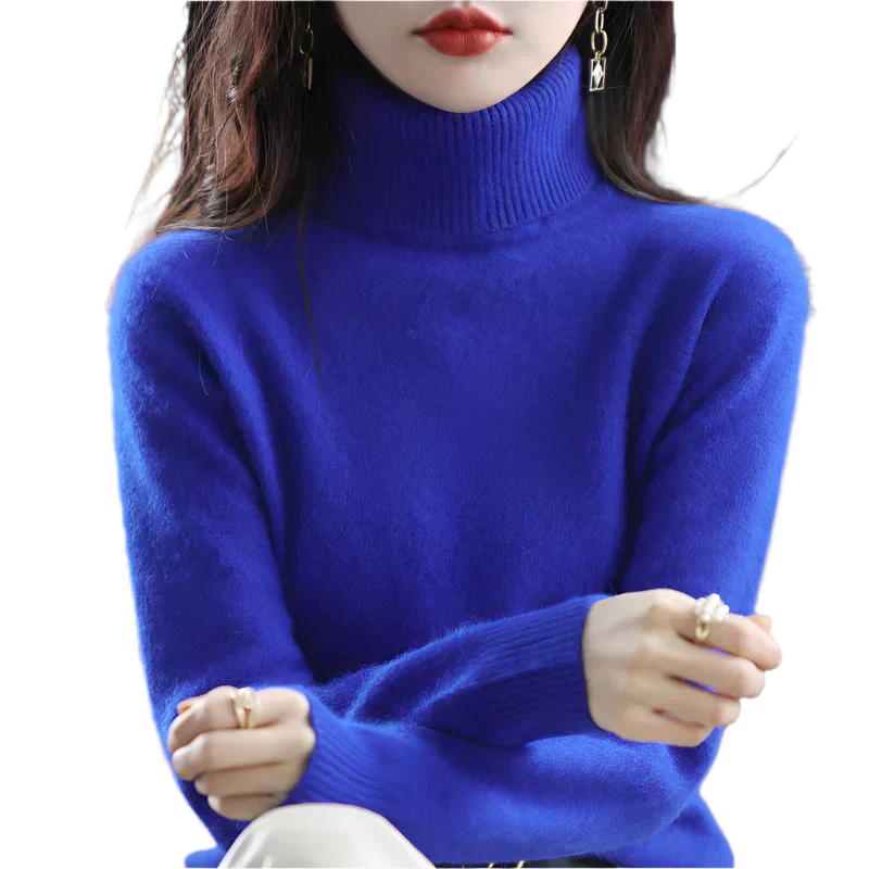 Soft 100% Cashmere Women's Turtleneck Sweater