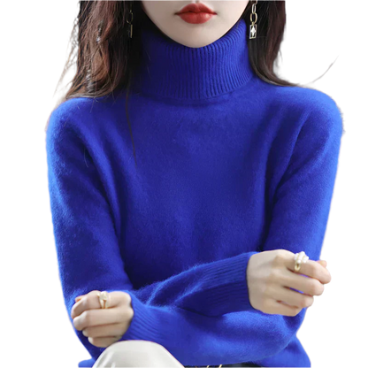 Soft 100% Cashmere Women's Turtleneck Sweater