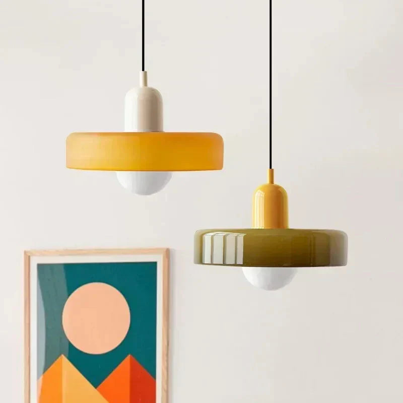 Luxury Glass Drop Pendant Light with LED - BritishElegance