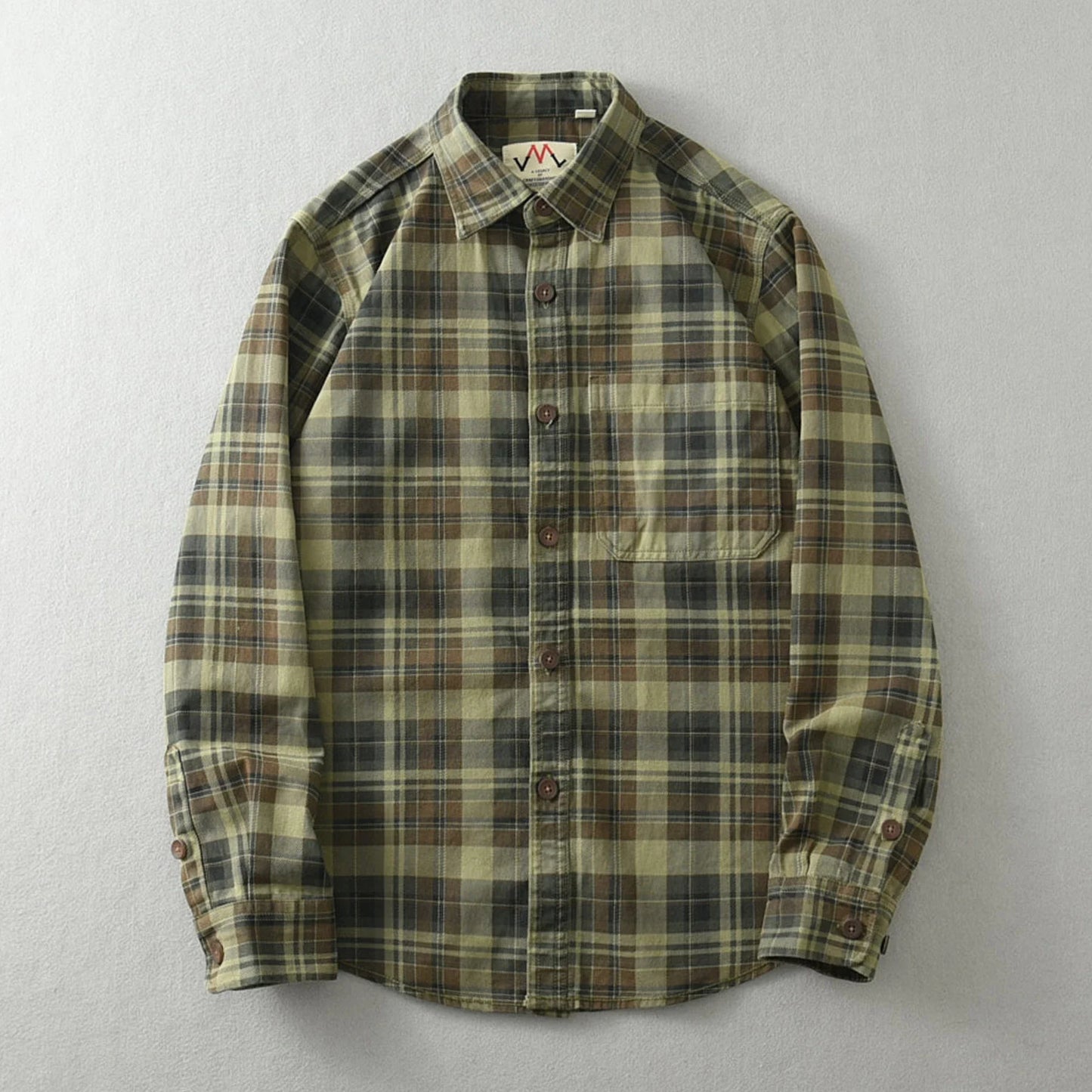 Classic Plaid Flannel Shirt for Men