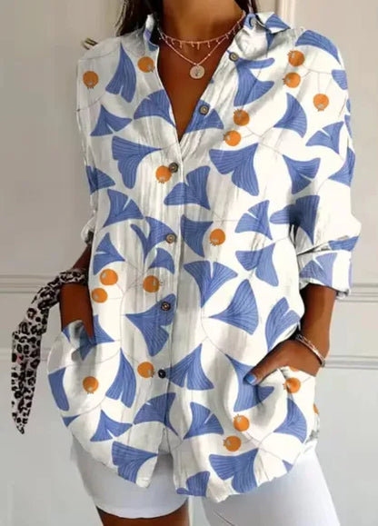 Beautiful Flower Women's Blouse Shirt