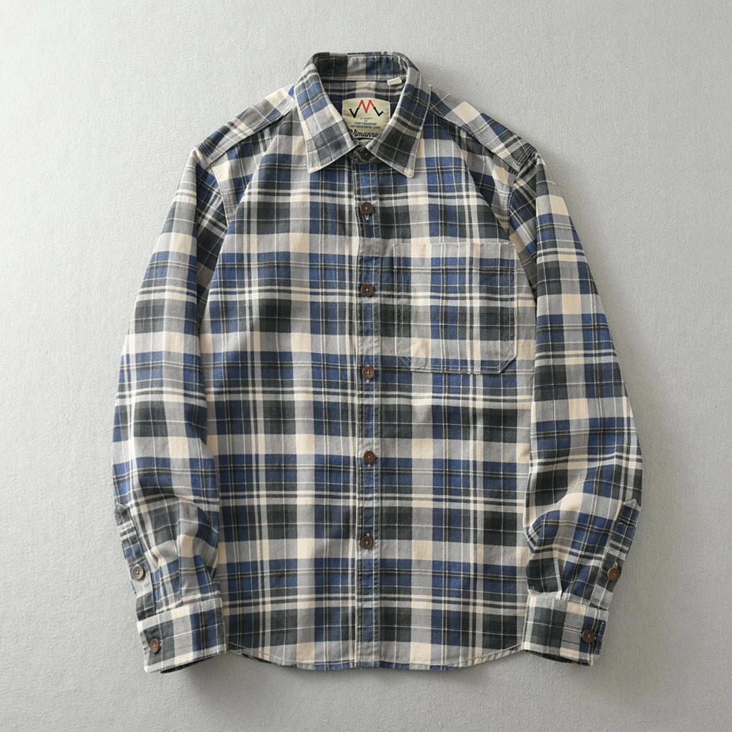 Classic Plaid Flannel Shirt for Men