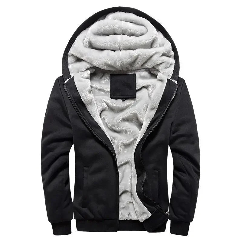 Cevori Hooded Design Fleece Quilted Jacket