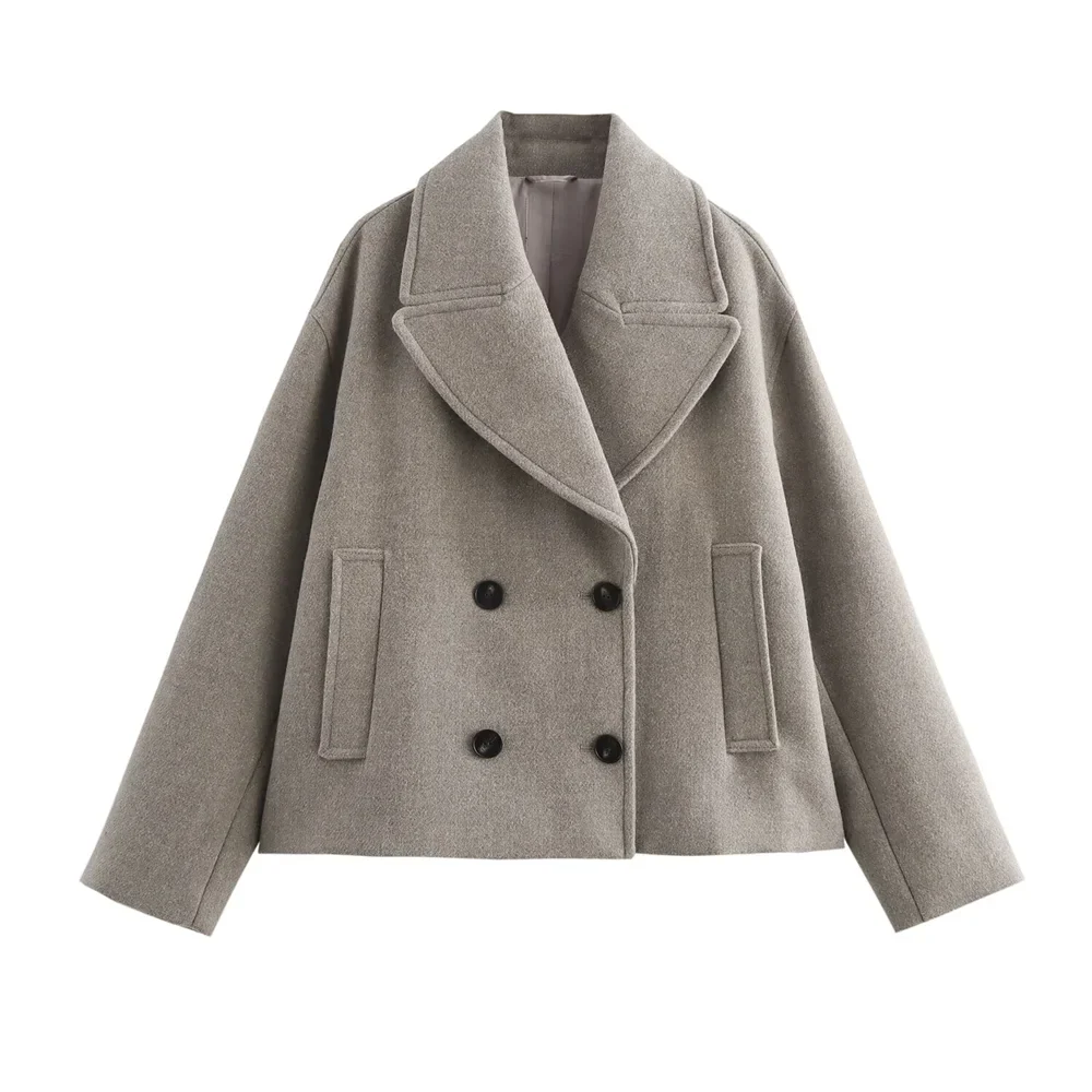 Classic Fit Double Breasted Winter Women's Coat