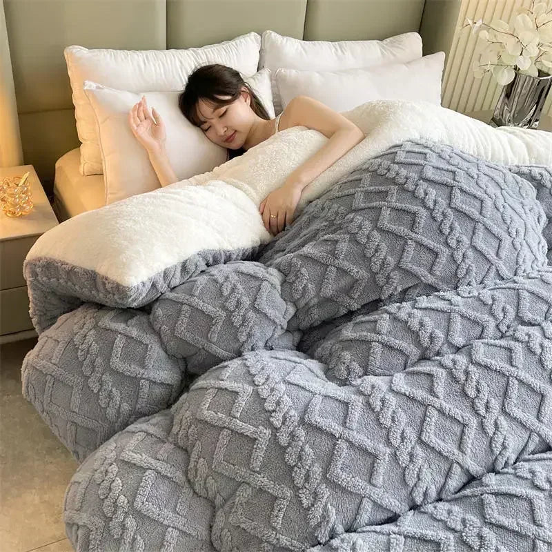 Plush Lamb Cashmere Heavyweight Cozy Winter Blanket