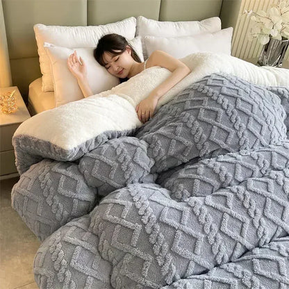 Plush Lamb Cashmere Heavyweight Cozy Winter Blanket