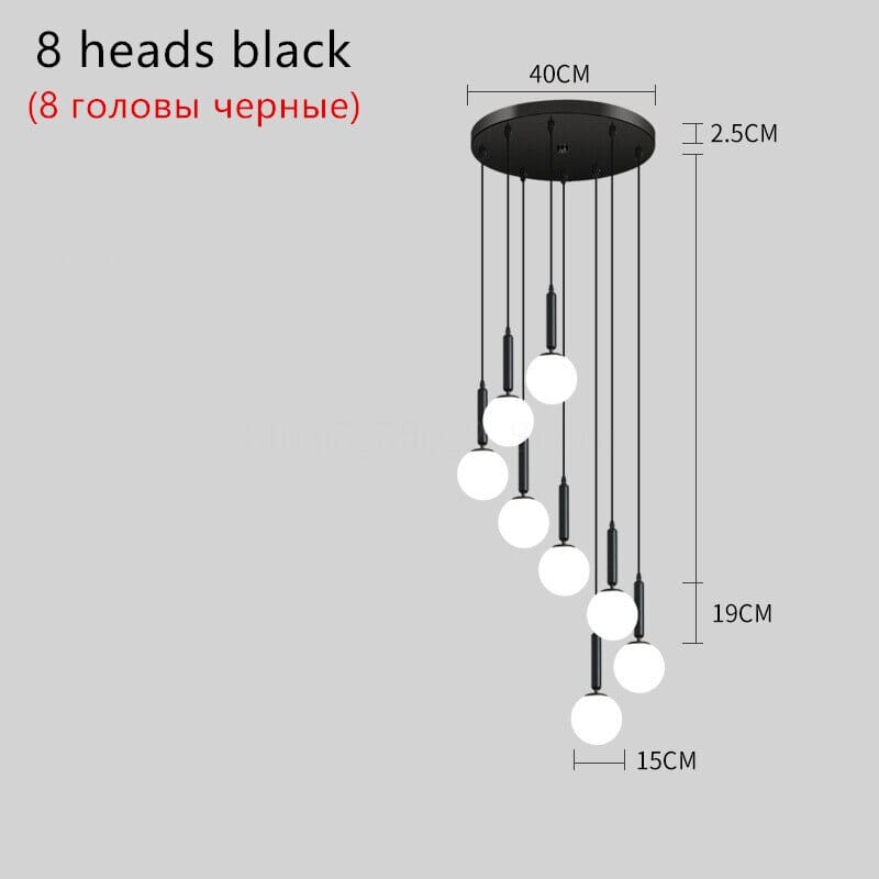 Luxury Glass Ball Chandelier