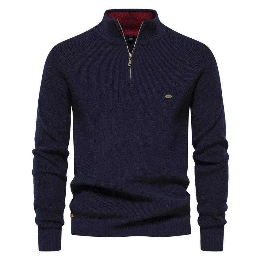 Men's Knox zip-neck knitted sweater