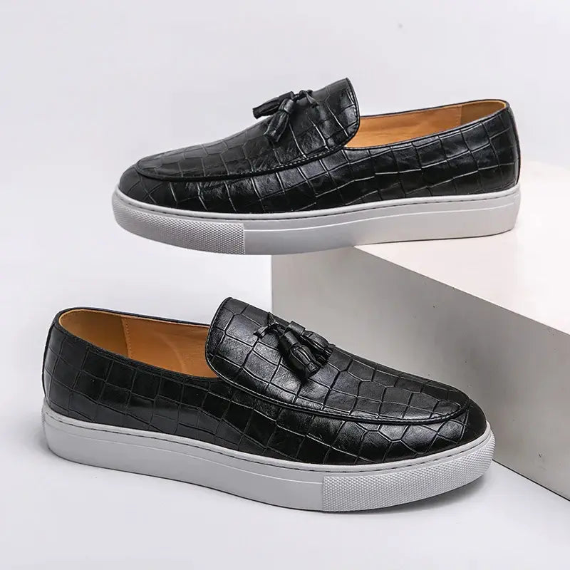 Ardito | Embossed Leather Loafer – Refined, Breathable & Effortlessly Polished