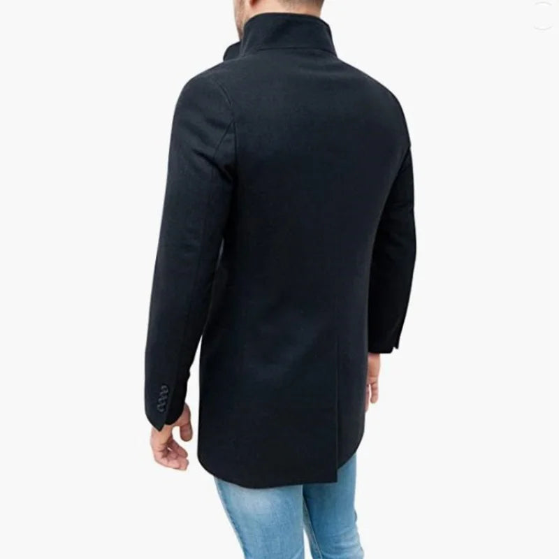 Mason – Men’s Classic Wool Blend Trench Coat | Timeless Style