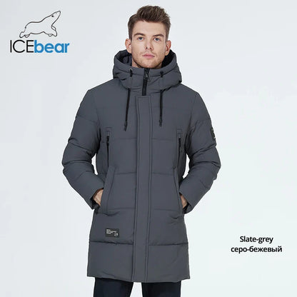 Warm Water-Resistant Puffer Parka Jacket for Men