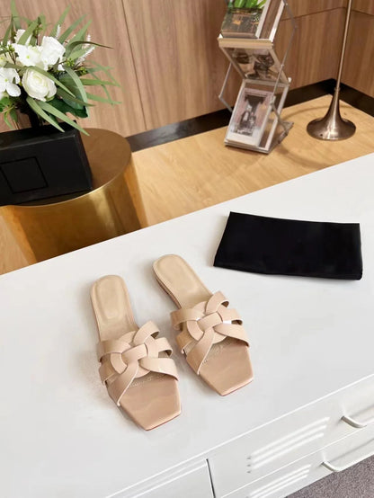 Authentic Leather Comfortable Sandal Slides