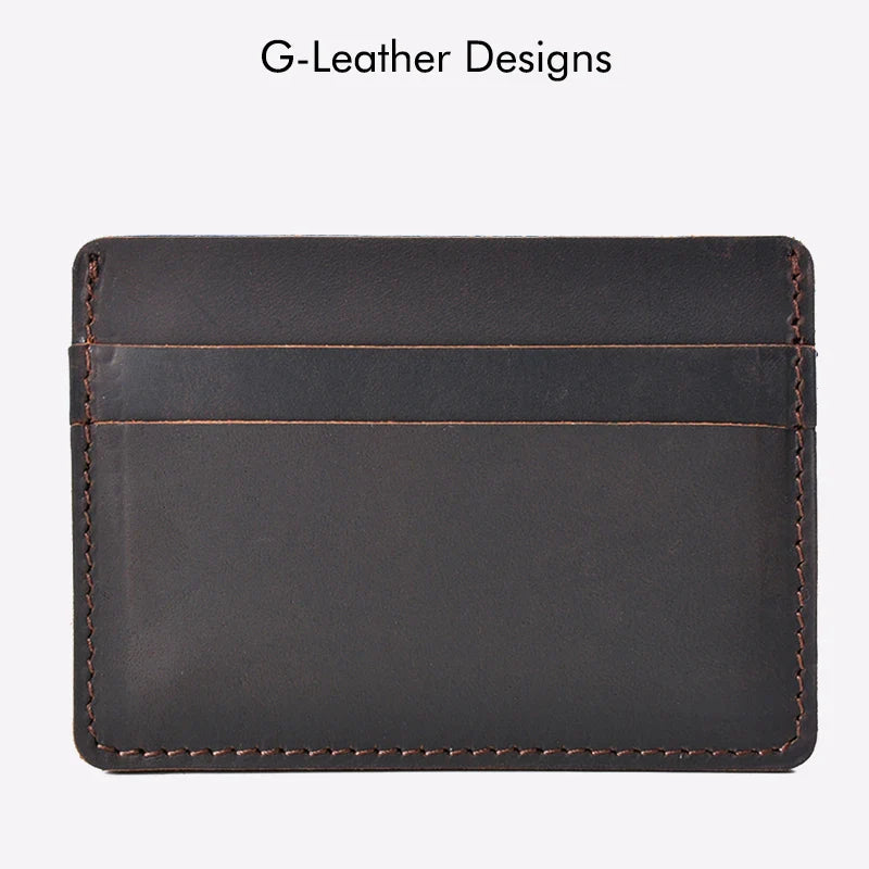 Classic Brown Leather Card Wallet