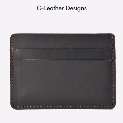 Classic Brown Leather Card Wallet