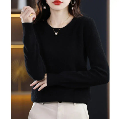 Warm Cozy Cashmere Blend Winter Sweater
