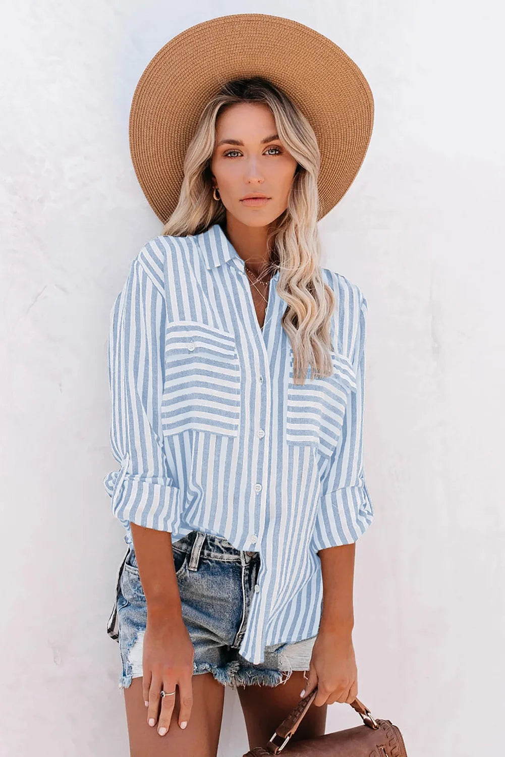 Classic Stripe Women's Blouse - Everyday Style