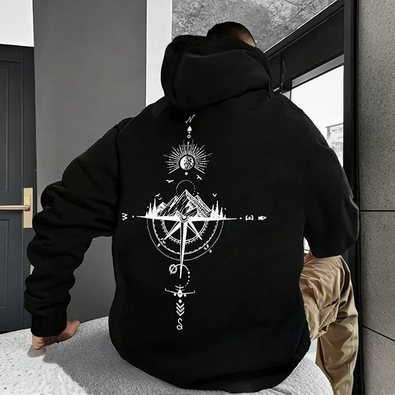 Classic Navigation Map Hooded Sweatshirt