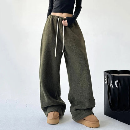 Isla Wide-Leg Sweatpants | Drawstring Waist Sweatpants